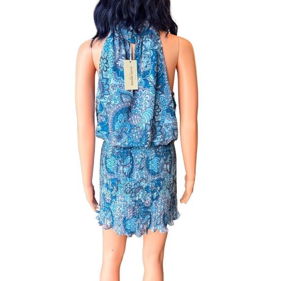 Ramy Brook Blue Paisley Mini Dress - Picture 7 of 8
